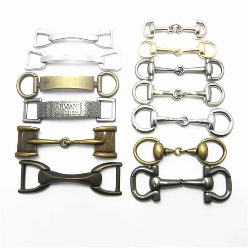 Wholesale Fashion Antique Brass metal shoe buckle parts Chain Men Buckle Shoe For footwear Accessory