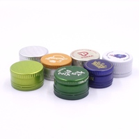 Capuchon à vis en aluminium 28mm 38mm, pour bouteille d'eau liqueur, en stock, livraison gratuite