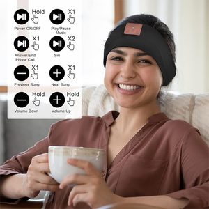 Auriculares para dormir, auriculares inalámbricos para dormir Bt5.4 con auriculares y micrófono, <span class=keywords><strong>diadema</strong></span> Bluetooth para mujer - Product Image 4