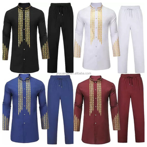 Túnica Árabe de Poliéster para Hombre, Talla Grande, Transpirable, para Primavera y Otoño, Venta al por Mayor en el Medio Oriente - Product Image 2
