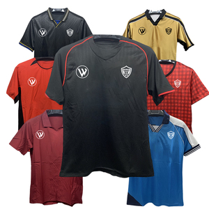 Venta al por mayor Tailandia Retro Jersey 100% Poliéster Fútbol Jersey Fútbol Club Fútbol Uniforme Vintage Fútbol Wear - Product Image 6