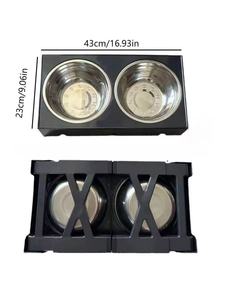 Elevated <strong>Dog</strong> <strong>Bowls</strong> for Small Medium <strong>Dogs</strong>, <strong>3</strong> Height Adjustable Raised Stand with Stainless Steel Food <strong>Bowls</strong>, Non-Slip <strong>Feeder</strong> - Product Image 5