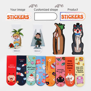 <span class=keywords><strong>Marque</strong></span>-pages en papier découpés sur mesure, style mignon, qualité exquise, designs variés, <span class=keywords><strong>aimant</strong></span> de réfrigérateur - Product Image 3