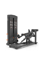 RUNTEK Équipement de fitness commercial haut de gamme, Machine d'extension dorsale assise type chaise romaine à sélection de charge par pignon réglable
