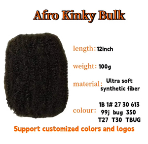 BELEZA <span class=keywords><strong>Extensions</strong></span> de cheveux en vrac 12 pouces, <span class=keywords><strong>naturelles</strong></span>, afro crépues, pour tresses, tresses bohèmes, <span class=keywords><strong>dreadlocks</strong></span>, locs, Spring Marley - Product Image 3