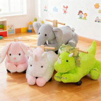 Jouets animaux en peluche lapins mignons vélos de marche pour enfants vélos à bascule comme cadeaux pour les enfants