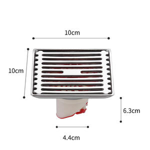 ฝาปิดท่อระบายน้ำสแตนเลส10ซม. และข้อต่อระบายน้ำสำหรับเครื่องซักผ้าห้องน้ำอุปกรณ์พิเศษสำหรับห้องน้ำ - Product Image 3