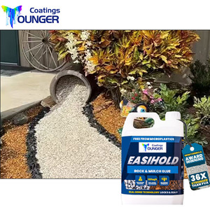 Colle Écologique Transparente pour Aménagement Paysager 1 Gallon Formule Sûre Liant pour <span class=keywords><strong>Gravier</strong></span> Stabilisateur de Paillis pour <span class=keywords><strong>Gravier</strong></span> de Pois, Galets et Terrasses - Product Image 1