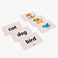 Cartes éducatives personnalisées en carton à coins arrondis sur le thème de l'avion, de l'automobile, du bateau et du camion pour l'apprentissage précoce des enfants