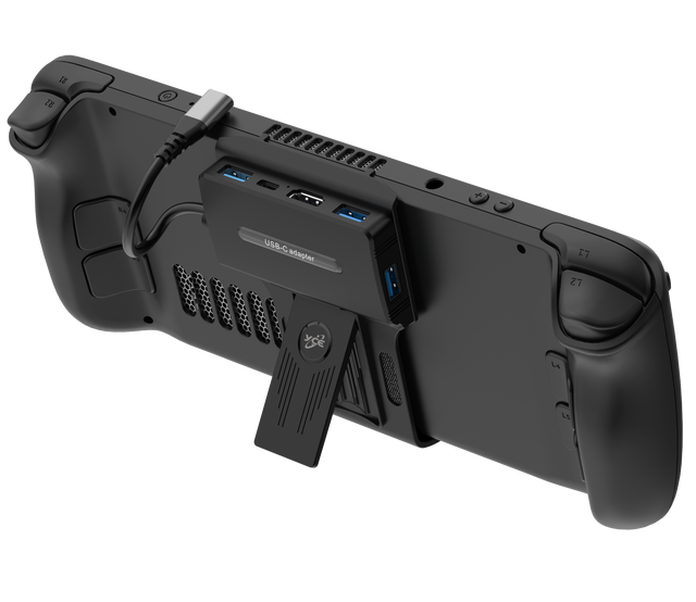 5 in 1 Desktop and Portable USB C Dock with 3 USB-A 3.0/2.0 @60H USB-C PD 100W Max Docking Station for Steam Deck