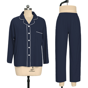 Cozy 100% <strong>Cotton</strong> Sleepwear Women Pajamas Solid Lounge <strong>Wear</strong> Sets Pjs Ladies Loungewear Custom Pyjamas - Product Image 3