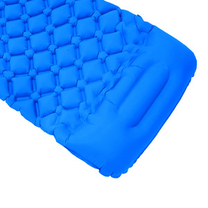 Colchoneta Inflable Ultraligera para Dormir, Individual, Azul Marino, Ligera, Portátil, para Acampar al Aire Libre, con Almohada - Product Image 3