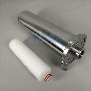ตัวกรองอากาศสแตนเลสเกรดสุขภัณฑ์ SS304/316L ขนาด 2.5 5 10 นิ้ว สำหรับ<span class=keywords><strong>กรอง</strong></span>แก๊สแบบปลอดเชื้อ พร้อมไส้<span class=keywords><strong>กรอง</strong></span>แบบตลับ - Product Image 4