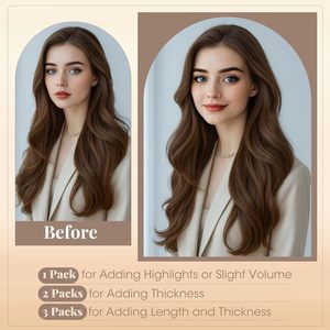 Elailite Extensioni per <span class=keywords><strong>Capelli</strong></span> Remy Europei con Doppia Trama a Macchina, Vero Doppio Lato, 100g, 10 Pezzi, Nastro Adesivo per Cucito 40cm # 2 Prodotti Chimici - Product Image 6