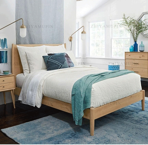 Lit en bois de luxe pour appartement exécutif ou projet de villa – Sommier plateforme en chêne premium taille King - Product Image 1