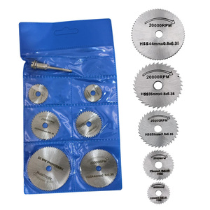 7 adet Set Mini Hss kesme diski dönen sondaj aracı aksesuarları Hoja De Sierra ahşap plastik ve alüminyum dairesel testere bıçağı - Product Image 6