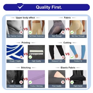 Leggings de Yoga Transpirables de Alta Elasticidad con Cintura Fruncida, Estiramiento en Cuatro Direcciones, Ecológicos, de Spandex/Nylon, que Absorben el Sudor - Product Image 6