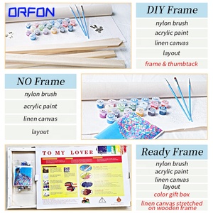 2022 New Arrival Cảnh Tự Làm Thanh Unicorn <span class=keywords><strong>Canvas</strong></span> Tranh Bằng Số Châu Âu Hà Lan Anh Cho Người Lớn Trẻ Em - Product Image 5