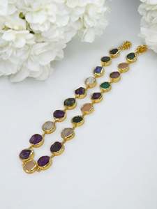 Collier à cordes multi-pierres pour femmes Produit en vrac fait à la main Forme et taille personnalisées - Product Image 5
