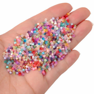Lot de 10g de perles cylindriques en verre antique œil de chat de haute qualité de 2,5 mm pour la fabrication artisanale de bracelets et colliers DIY - Product Image 3