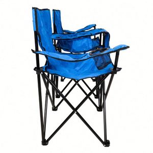 Sillón Plegable Doble Portátil Ligero con Almacenamiento para Pesca, Playa y Camping - Muebles de Exterior - Product Image 3