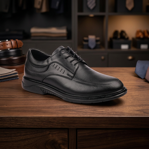 1145 Men Classic Oxford <b>Shoes</b> Genuine Leather Slip Resistant Breathable Wedding <b>Shoes</b> Autumn Office & Career - Product Image 3