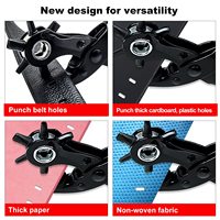 Poinçon à œillets rotatif robuste pour cuir, pince à perforer les ceintures en cuir de haute qualité