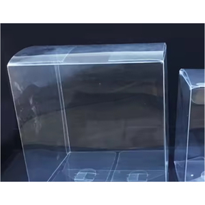 Trong suốt vuông có thể gập lại nhựa tái chế hộp quà tặng với lớp phủ UV cho bánh kẹo và bánh kẹo - Product Image 1