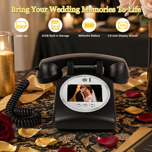 Téléphone <span class=keywords><strong>portable</strong></span> pour livre d'or vidéo et audio, design <span class=keywords><strong>portable</strong></span>, vente chaude, pour mariage, fête, photomaton, livre d'or vidéo, téléphone de mariage - Product Image 2