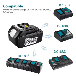 Batería de Repuesto de Alta Calidad de 18 V BL1860B para Herramientas Eléctricas, Paquete de Baterías <span class=keywords><strong>BL1850B</strong></span> BL1860B para <span class=keywords><strong>Makita</strong></span> - Product Image 3