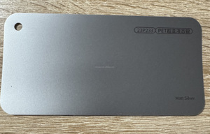 PET Matt Satin Liquid Silver Autoadhesivo Plástico Respaldo PET Liner Mate Líquido Chrome Silver Color Change Wrap Car Vinyl - Product Image 2