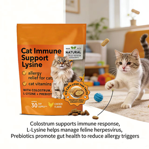 Suplemento Inmunológico para Gatos, Masticables Blandos con Lisina y Cúrcuma, Alivio de Alergias y Salud Inmunológica para Gatos, Alto en Proteínas y Omega-3 - Product Image 4