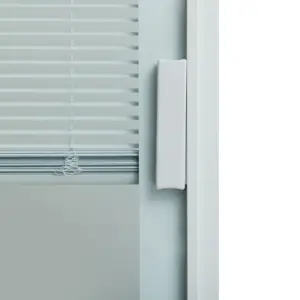 Zusatz jalousien für Türen Aluminium-Magnet tür integrierte Fenster mit eingebauten Jalousien