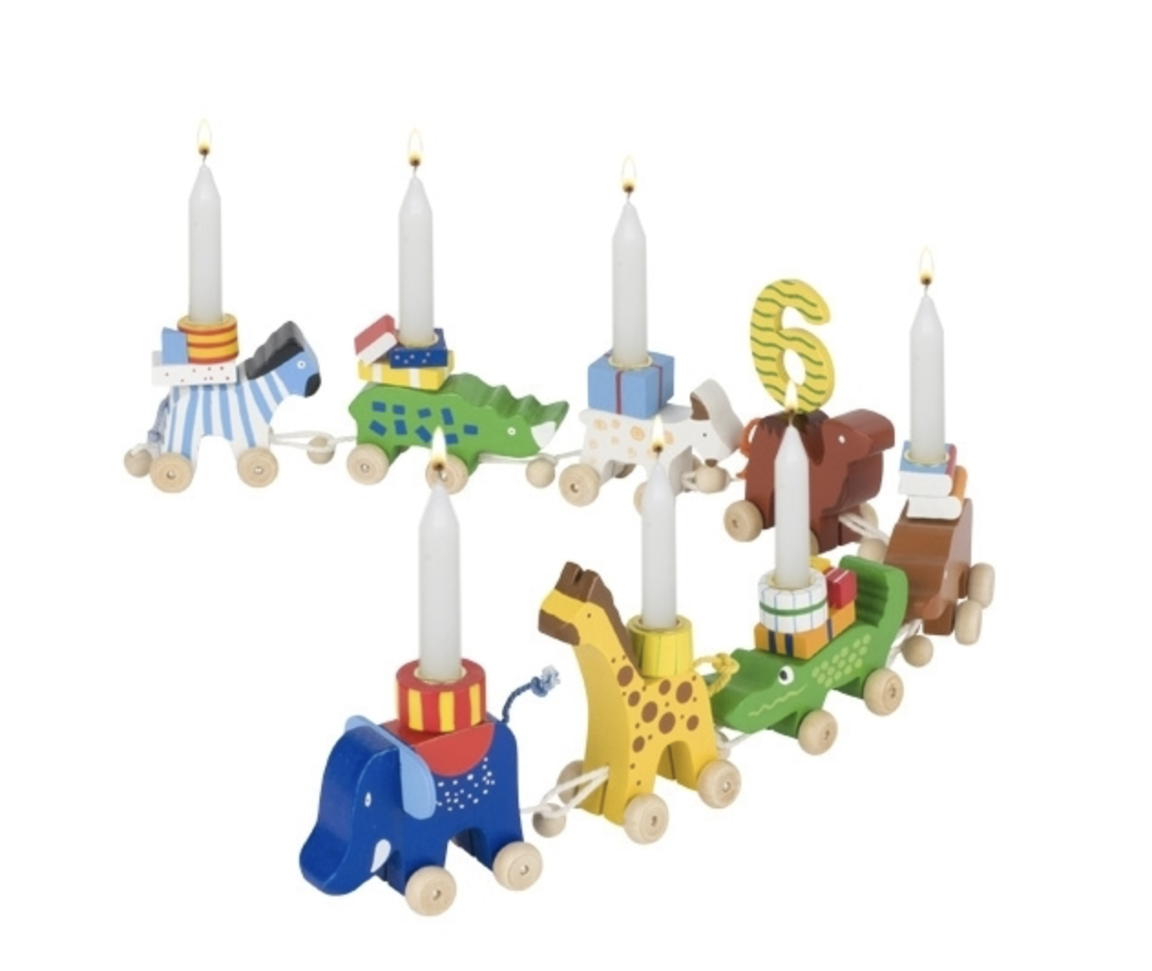 Circus Train Cake Decorating Kit wooden Birthday train
