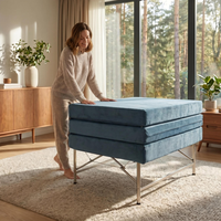 Matelas pliant moderne en mousse à mémoire de forme, épaisseur 8 cm, avec housse amovible, pour camping-car, camping et voyage