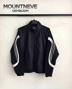 وصل حديثًا سترات رجالية مريحة مريحة مخصصة مطرزة بالشعار طباعة كبيرة الحجم سترات رياضية من النايلون واقية - Product Image 3