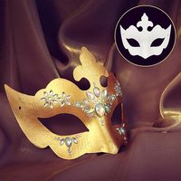 Masque de Fête à Thème de Carnaval Boule Disco Dorée à Paillettes Couvre-Visage Halloween Papillon Hip Hop LED Fétiche Superman Masque en Pâte à Papier