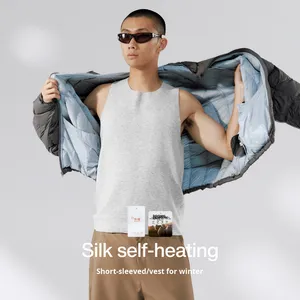 <span class=keywords><strong>Camiseta</strong></span> <span class=keywords><strong>sin</strong></span> <span class=keywords><strong>Mangas</strong></span> QUICKSHOW, Estilo Urbano, Casual, Autocalentable, Ligera, <span class=keywords><strong>Térmica</strong></span>, Básica, para Hombre - Product Image 2