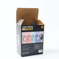 Boîte d'emballage personnalisable pour casque sans fil, épaisseur 2 mm, gaufrage, revêtement UV, boîtes rigides en carton recyclables pour accessoires