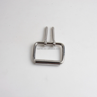 Acier inoxydable 50mm Double Aiguille Prong Bar Roller Boucle Double Pin Ceinture Boucle