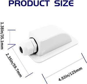 Weerbestendige Abs Solar Enkele Kabel Ingangsklier Gebogen Kabel Connector Voor Alle Kabeltypes 2mm ² Tot 6mm ² Voor Rv Zonnepaneel - Product Image 2
