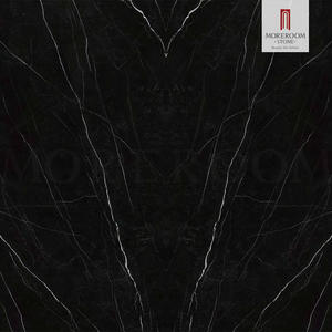 Offre Spéciale 1600x3200x6mm Comptoir en pierre frittée NERO MARGIUA poli noir pour îlot <span class=keywords><strong>de</strong></span> cuisine et mur - Product Image 6