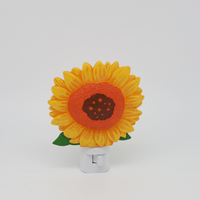Lampe de nuit LED décorative en forme de tournesol, rotative à 360°, lumière douce et chaude, pour chambre à coucher, décoration intérieure toutes saisons, vente en gros d'usine, OEM
