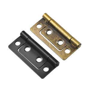 Charnière de meuble 51x24mm en fer à montage en surface, bronze antique noir, durable, style traditionnel pour meubles - Product Image 5