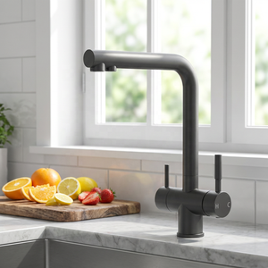 <span class=keywords><strong>Rubinetto</strong></span> da <span class=keywords><strong>Cucina</strong></span> Moderno Certificato WELS con <span class=keywords><strong>Filtro</strong></span> a 3 Vie, Miscelatore Nero per Acqua Filtrata per il Mercato Australiano - Product Image 1