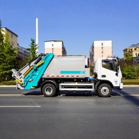 Camion Compacteur de Déchets Diesel Manuel 4x2 à Prix Bas, Vente Directe Usine, Camion Poubelle Mobile avec Composants Clés Moteur et Boîte de Vitesses