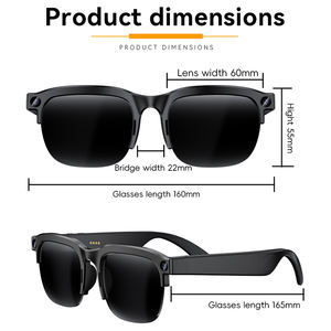 แว่นตาอัจฉริยะ AI รุ่นใหม่พร้อมกล้อง แว่นตาอัจฉริยะสวมใส่สบายพร้อมกล้องและบลูทูธไร้สายสำหรับชีวิตประจำวัน - Product Image 2