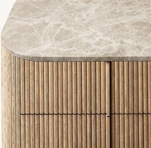 Aparador de armario personalizado, muebles de sala de estar, tocador de 6 cajones de madera maciza de roble natural - Product Image 1