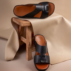 SHIKOL Sandales arabes personnalisées pour hommes Confortable Premier Italien <span class=keywords><strong>Cuir</strong></span> Élégance Léger Fabriqué À La Main Dubaï Chaussures De <span class=keywords><strong>Luxe</strong></span> - Product Image 5