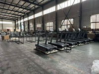 Nouveau tapis roulant électrique commercial SP, moteur 2,45 CV, capacité 300 kg, courroie large inclinable, absorption des chocs, moniteur de fréquence cardiaque